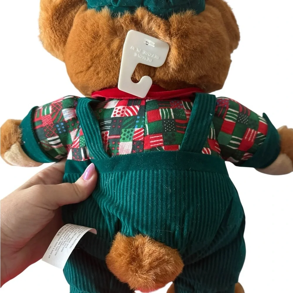 Vintage 1994 Teddy Bear Lane K-Mart Christmas Bear Plush 17”